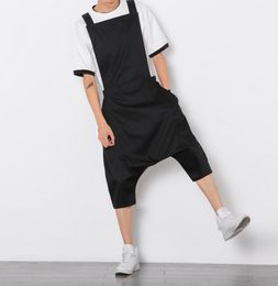 Bib Overalls Men Summer Jumpsuit Mens Rompers Stylist Jumpsuit Hip Hop Harem Pants Men Work Clothes Casual Suits9939182