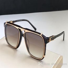 The latest selling popular fashion mens designer sunglasses square luxury plate metal combination frame top quality UV400 lens wit286U