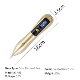 Machine Plasma Pen Laser Tattoo Mole Removal Hine Rechargeable Face Care Skin Tag Removal Freckle Wart Dark Spot Remover