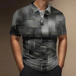 Men's Casual Shirts Clothes Slim Fit Short Sleeve Polo Shirt Sports Lapel T-shirt Summer Top Tees Fashion Men Clothing