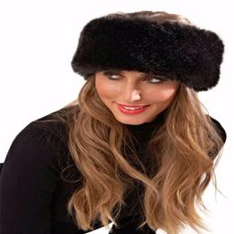 Winter Girls Plush Hairbands Faux Fur Headbands Ear Warmers Earmuffs Hat Headband For Women 267a