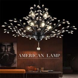 LED Pendant Lights Crystal Chandeliers Lighting Pendant Lamp Ceiling Light Chandelier Lighting Fixture for Living Room el Hall 271D