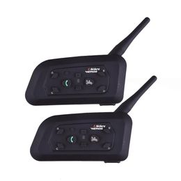 Talkie Vnetphone V6 Walkie talkie 1200M Motorcycle Bluetooth Helmet Intercom for 6 Riders BT Wireless Waterproof Interphone Headsets MP3