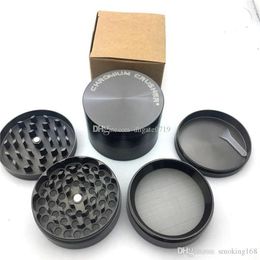 High quality 63mm CNC metal chromium crusher grinder tobacco grinder herb smoking dry herb grinder herbal grinders291p