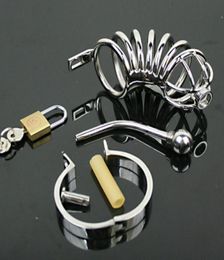 Male Chastity Device belt Catheters Insertion Urethral Sounds Cage BDSM SM bondage fetish Stainless Steel Sex Toys45473094758507