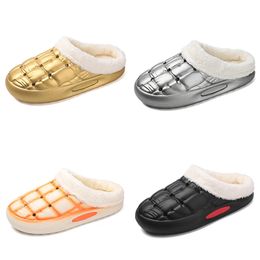 classic fleece thickened warm home cotton slippers men women golden silver green black orange mens womens fashion outdoor trend couple color