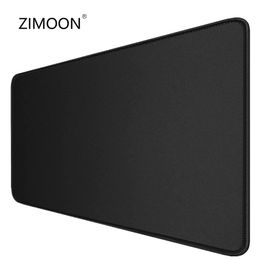 Rests 40x90cm All Black Gaming Mouse Pad with Ed Edge Large Size Nonslip Rubber Base Mousepad Premiumtextured Mouse Mat