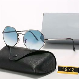 2021 Luxury top quality sunglasses for men women Universal classic fashion hexagon frame summer sun glasses designer whole hig296g