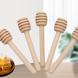 Spoons Wooden Honey Dipper Stick Sticks Small Spoon Long Handle Wedding Party Favours For