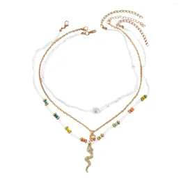 Pendant Necklaces Bohemian Beaded Necklace Multi Layered Beach Jewellery