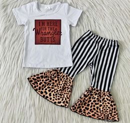 RTS Whole Baby Girls Clothes Outfits Fashion Kids Boutique Clothing Little Baby Toddler Girls Clothes Sets Bell Bottom Pants N6489657