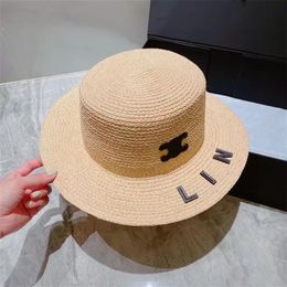 Women Designer Straw Bucket Hats Wide Brim Caps For Mens Letter Hat Womens Flat Fitted Hats Unisex Buckets Hat Men Casquette Beani168o
