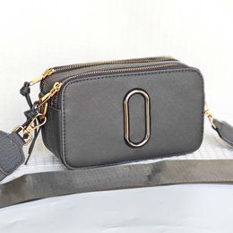 Designer bag Snapshot Multi-color Camera Bag Classics Mini Mark Bag Handbag Womens Wide Strap Shoulder Bag Leather Flash Strap High Texture Wallet