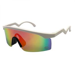 Luxury-Designer sunglasses Razoroblades Mirror Sunglasses White frame Red mercury lens O Eyewear sun glasses251I