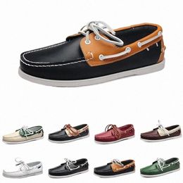 men casual shoes loafers triple black white green Beige Mahogany taupe mens trainer sneakers Jogging walking three E3pT#