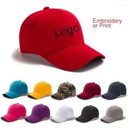 Ball Caps Embroidery Custom Logo Baseball Cap Adjustable Adult Children Breathable Unisex Hat