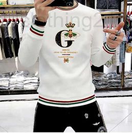 High quality Men's Hoodies Sweatshirts Designer Male Sequin Embroidery Long Sleeve Trend Top Heavy Craft Casual Autumn Winter Fashion Pullover 666