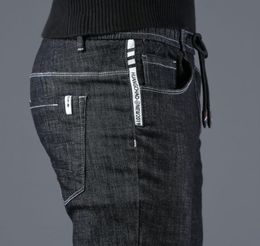 ICPANS Korea Skinny Jeans Men Slim Fit Black Blue Elastic Waist Pencil Denim Pants Men Spring Summer 2011113550888