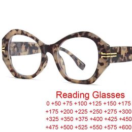 Sunglasses 2022 Trendy Fashion Reading Glasses For Women Men Brand Designer Oversized Irregular Round Transparent Anti Blue Light296r