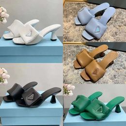10A Designer Sandals Women Slippers High Heel Shoes Pillow Mules Nappa Leather Slipper Platform Shoe Soft Padded Slides Summer Casual Mule Summer Beach With Box