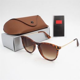 1 piece fashion sunglasses toswrdpar glasses sunglasses designer men's ladies brown case black metal frame dark 50mm lens248n