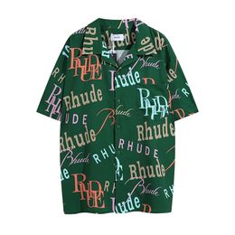 Rhude Shirt Rhude Shorts Designer Rhude t Shirt Sexy Big Shirt Modal Soft Rudees Shirt Pretty Shirt Hygienic Shirt Home York Rh Shirt Double-sided ShirtHK2M