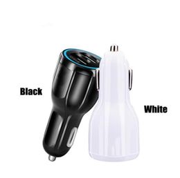 QC 30 Car Charger Quick Charging Adapter for Samsung S10 Huawei Tablet 2 Port Dual USB Fast Car Phone Chargers5140017