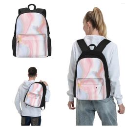 Backpack Glitter Marble Print Outdoor Travel Portable Sports Bag Effortlessly Combine Fashion And Utility With Our Chic Backpacks