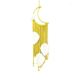 Decorative Figurines Moon Woven Wall Tapestry Hanging Soft Environment Friendly Cotton Rope Material 594C