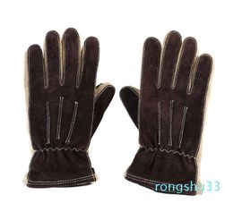 inside thick and fleece gloves autumn and winter outdoor cycling points warm gloves outdoor work cold