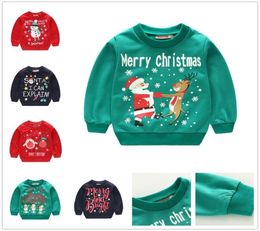Baby Boys Sweatshirts Children Clothes Christmas Costumes Cotton Kids TShirts Boys Sweater Girls Jumpers Blouse Pullover Jersey T1481270