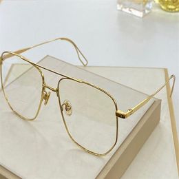 012 New fashion men and women optical glasses top metal square full frame glasses transparent lens network celebrity design style 257o