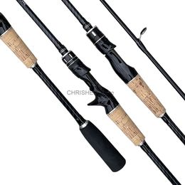 Boat Fishing Rods Carbon Fishing Rod 1.8M 1.65M ML Fast Spinning Casting 2 Sections Lure Trout Bass Rod 8-25gL231223