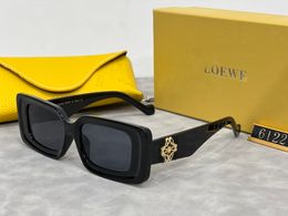 Personality designer loewf Sunglasses Women's square frame Double panel glasses Men's Sunglasses