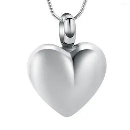 Pendant Necklaces Heart Cremation Jewelry For Ashes Of Loved Ones Stainless Steel Keepsake Holder Memorial Urn Necklace Human Pet