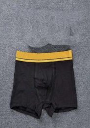 Sexy Yellow Waist Mens Underwear Boxer Brief Shorts Sexy Underwear For Men Casual Shorts Breathable Underwear Cotton Male Gay Boxe1042496