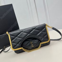 new metal flap bags 87 sheepskin quilted bag Two way zipper F R A M E handbag Women's Advanced Texture Designer Bag