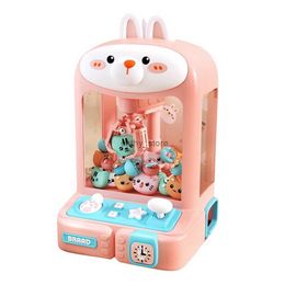 Christmas Toy Supplies Mini Claw Machine Dispenser Toys with 10 Dolls 10 Capsule Crane Game Toys for Kids 3 Years Old and Up Gifts for Girls and BoysL231223