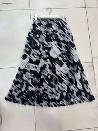 women skirt clothing for ladies summer quality high geometrical pattern waist and big swing long overskirt Dec 22 New