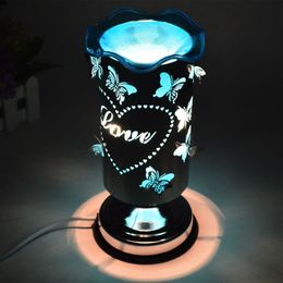 Butterfly fragrance lamp plug touch sensing bedroom bedside lamp creative gift269Y