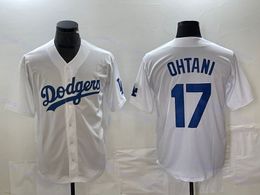 Mens 17 Shohei Ohtani Dodgers Baseball Jersey City Blue White Grey Jerseys Stit 523