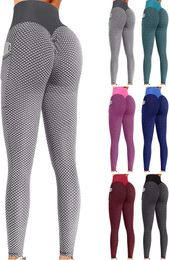 6 Colours Fashion yoga Pants for girls Leggings ps size gym stretch sport pant Fitness high waist lift buttock Tummy Control Running Tights legging9026376