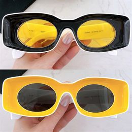 Designer sunglasses LW400331 womens fashion personality oval lens sister couple beach holiday party plate glasses UV400 protection264S