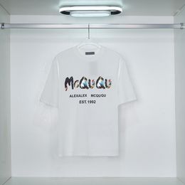 Designer verão casual respirável esportes maquee 727285quz220900 camisa masculina aquarela graffiti algodão camiseta tamanho S-2XL