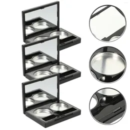 Storage Bottles 3 Sets Double Box Eye Shadow Magnetic Pallet For Makeup Foundation Container Palette