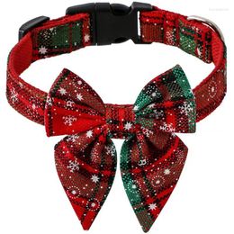 Dog Collars Suitable For Small And Large Dogs Cotton Collar Lovely Christmas Pet Comfortable Festive