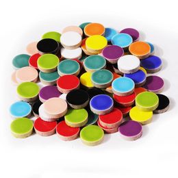 200g Multi Colour Round Ceramic Mosaic Tiles Geometric DIY Mosaic Making Stones for Crafts Hobby Arts Wall Decoration 231222