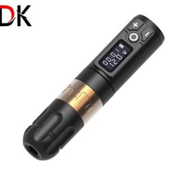 Machine Dk Hello Wireless Tattoo Pen Rotary Tattoo Hine Pen with Coreless Powerful Motor and Replaceable Battery Pack