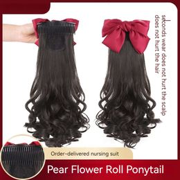 Ponytail Curly Princess Design, Little Girl, Children Performance, Photo Taking, Student Clip, Bow Headdress