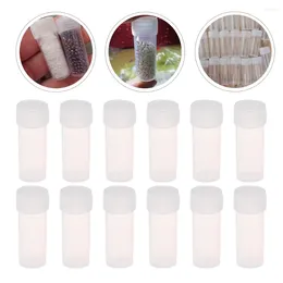 Storage Bottles 50 Pcs Vial Clear Bottle Plastic Organiser Bins Container Refillable Sample Travel Glass With Lid